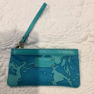 Kate Spade Turquoise and Aqua Cosmetic Case